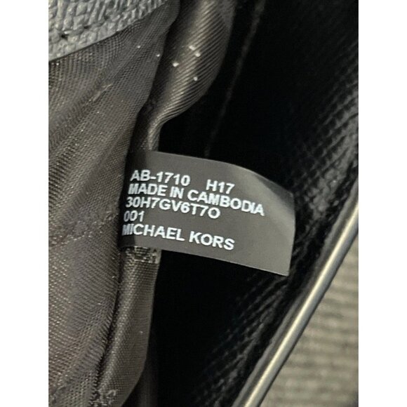 Michael Kors Limited Edition Leather Voyager Love Tote Large Black Canvas - Picture 12 of 16